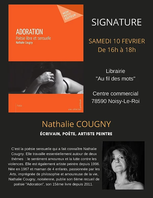 Nathalie Cougny, poésie : Adoration